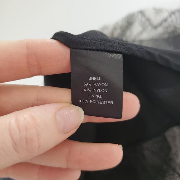 Peruvian Connection Lace Dress Womens 8 Black Sleeveless Scalloped Whimsigoth - Picture 9 of 10